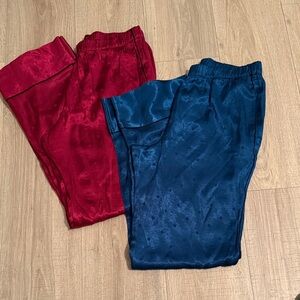Victoria's Secret Red and Blue Satin Collection